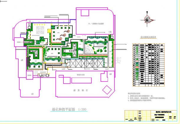 某地小型涌金广场花园设计施工图（全集）-图二