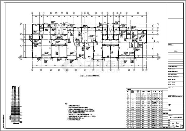 98米30层剪力墙住宅结构施工图-图一