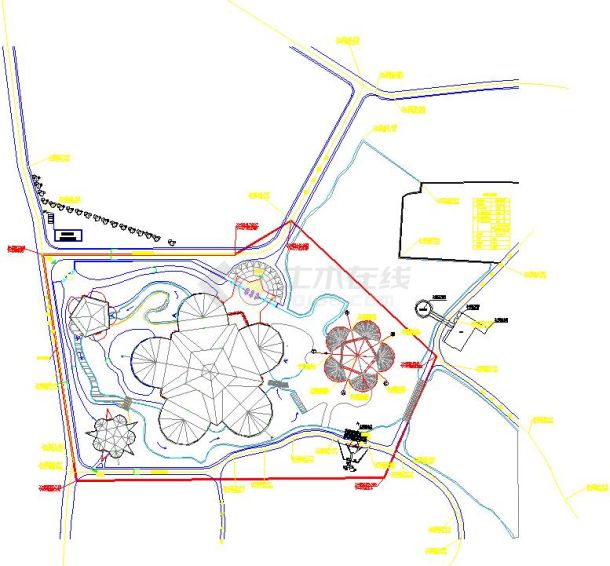 华南某植物园规划设计图（共7张）-图一