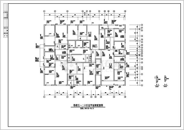 38层塔式剪力墙结构超高层住宅结构施工图（桩筏基础）-图二