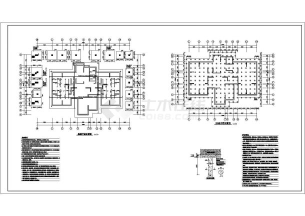 18层剪力墙住宅结构施工图（CFG桩、地下一层）-图二