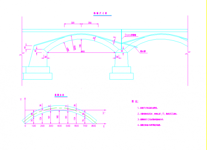 某桥梁石栏杆结构设计施工cad图纸_图1