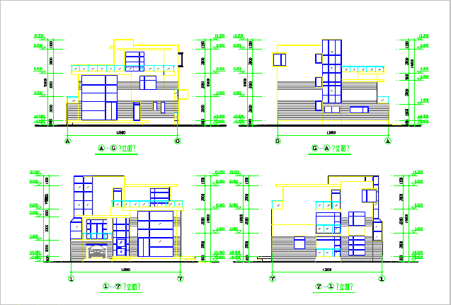 某地小型别墅建筑设计施工图（共3张）_图1