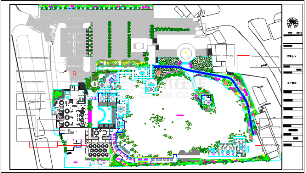 某地高级豪华别墅区景观建筑方案图纸-图一