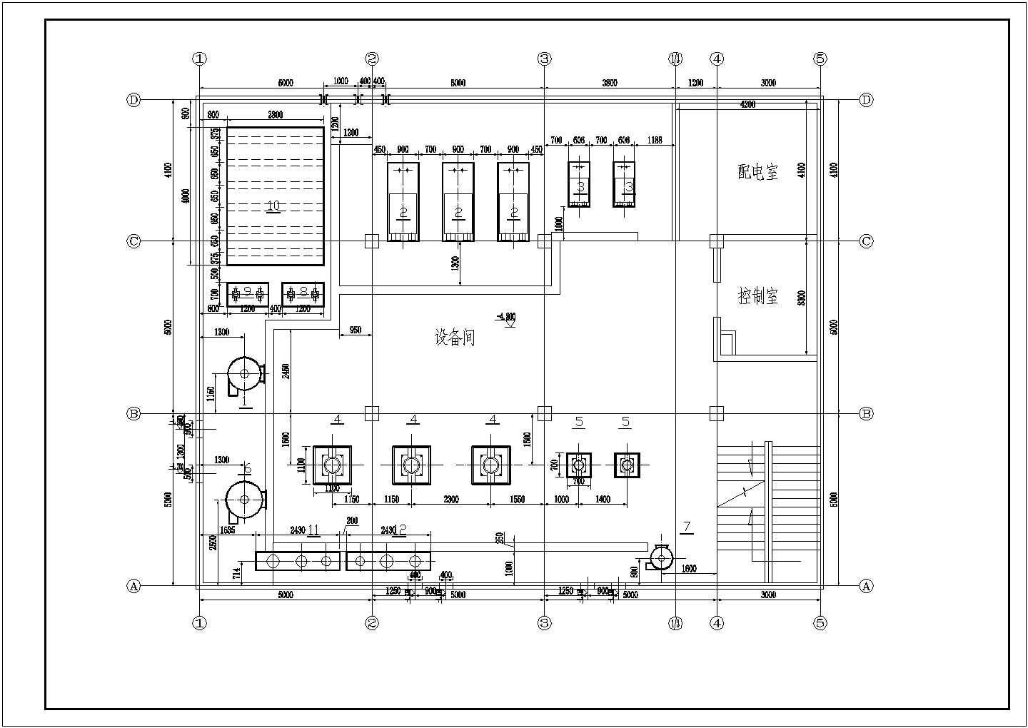 某换热站采暖设计cad施工方案图