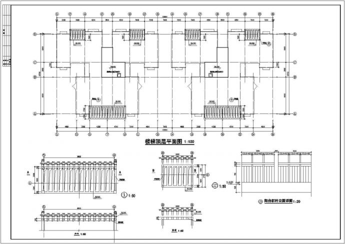 某住宅区多层楼建筑设计图纸（含装修做法表）_图1
