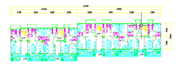 某地区多层住宅楼标准层及立面施工设计图纸-图二