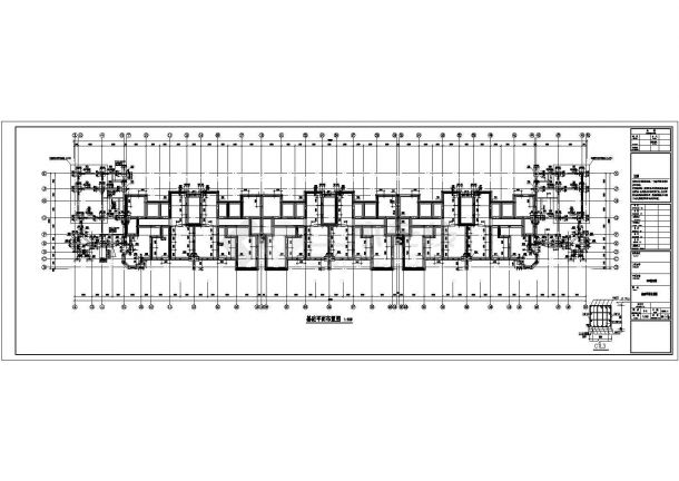 六层框架砖混混合结构住宅结构施工图（6度抗震）-图一