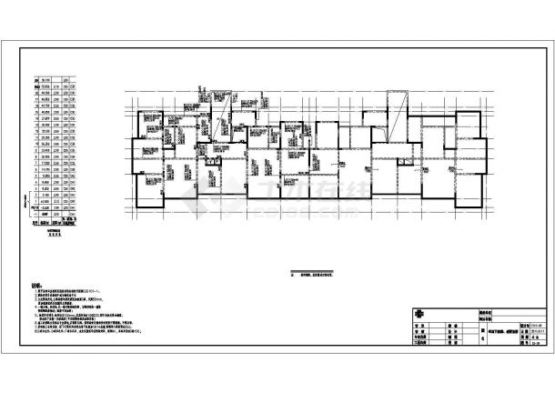 18层桩基础剪力墙花园住宅结构施工图-图一