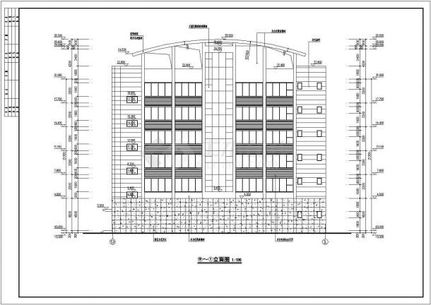 6层框架办公楼结构施工图（含建筑施工图）-图一