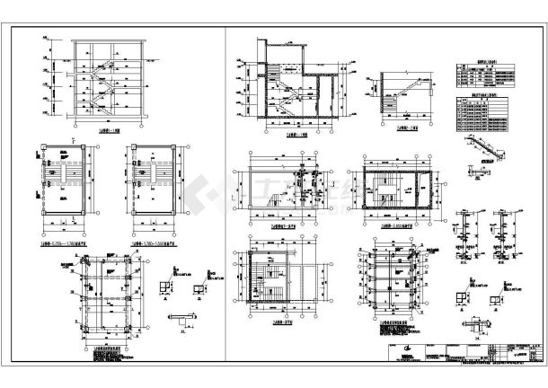 独立基础框架结构地下车库结构施工图-图二