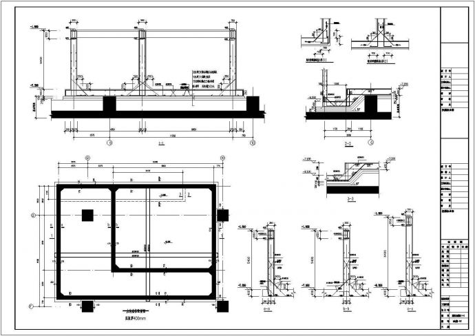 二十一层框剪结构银行办公大楼结构施工图（筏形基础）_图1