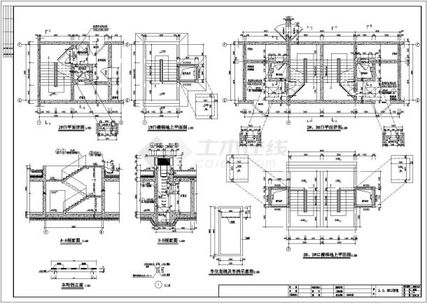 某商业人防物资库、二级人员躲避所建筑施工图-图一