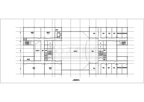 常熟市文化产业园区办公楼建筑全套施工设计cad图纸-图二