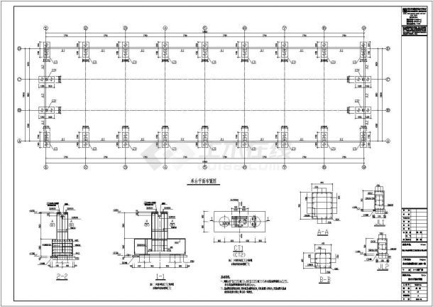 18米跨带吊车门式刚架结构施工图（6度抗震）-图二