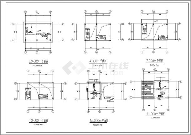 25.8m钢结构转运站结构施工图（桩基础）-图一