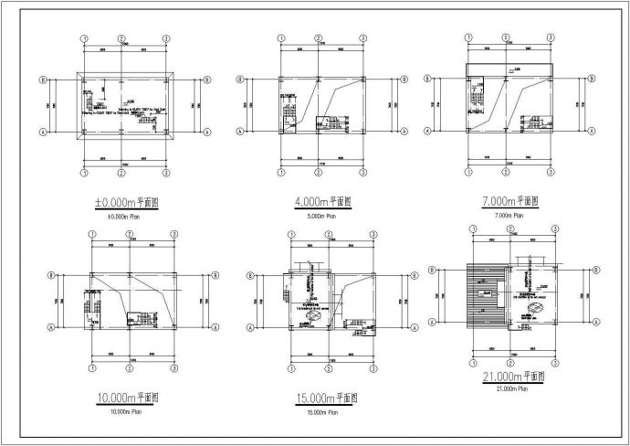 25.8m钢结构转运站结构施工图（桩基础）_图1