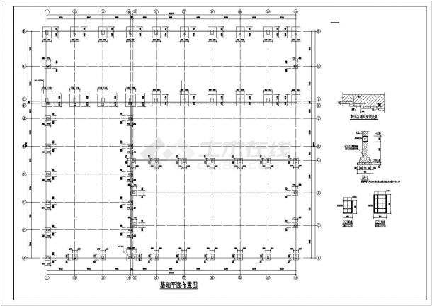 18米跨带吊车门式刚架厂房结构施工图（抗震不设防）-图二