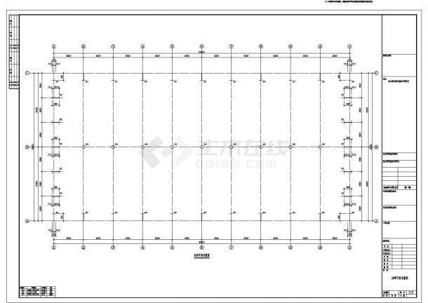 30米双连跨门式刚架单层封闭式钢结构厂房结构施工图（独立基础）-图一