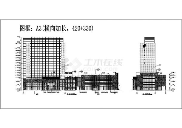 [深圳]某十六层星级酒店建筑幕墙方案图VIP-图二