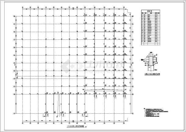 钢框架结构梅赛德斯奔驰汽车4S店超详细结构施工图-图二