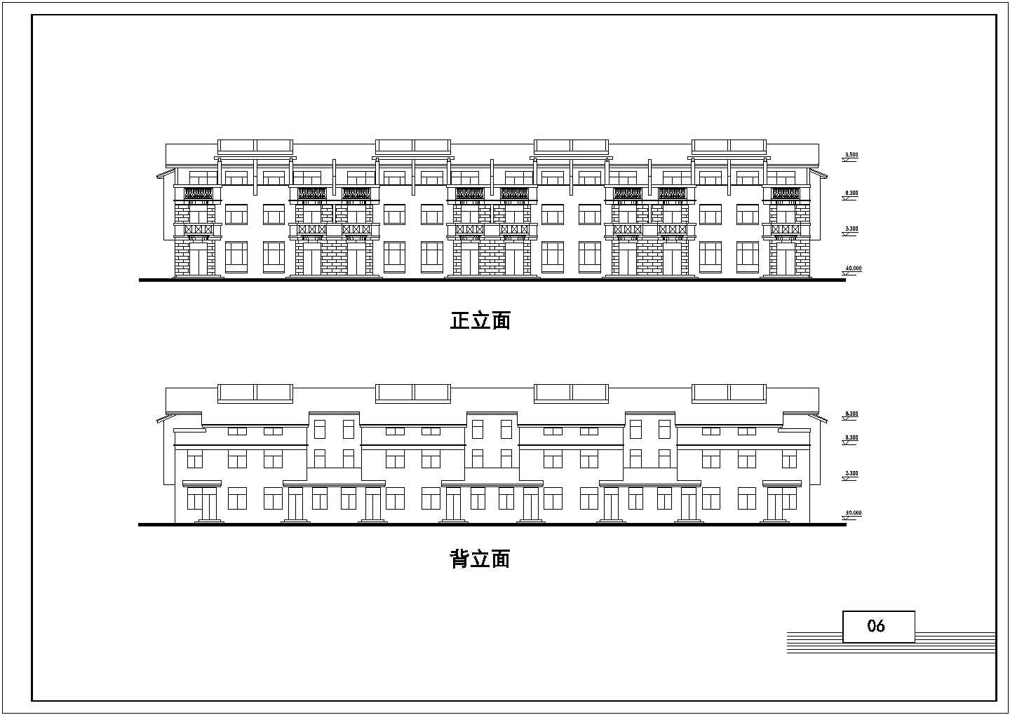 某新农村住宅楼设计施工图（共8张）