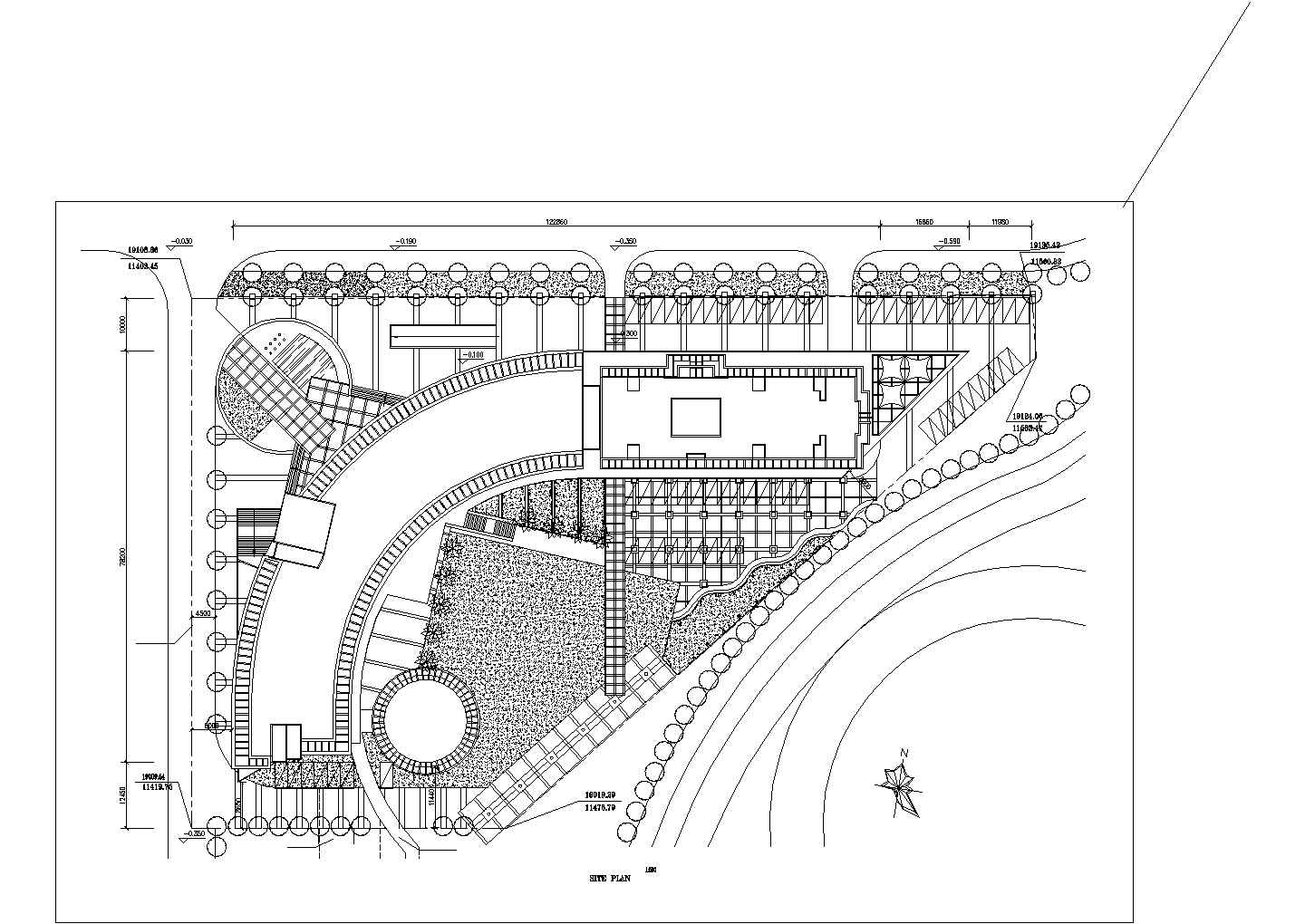 [深圳]某三层综合商业建筑CAD方案图