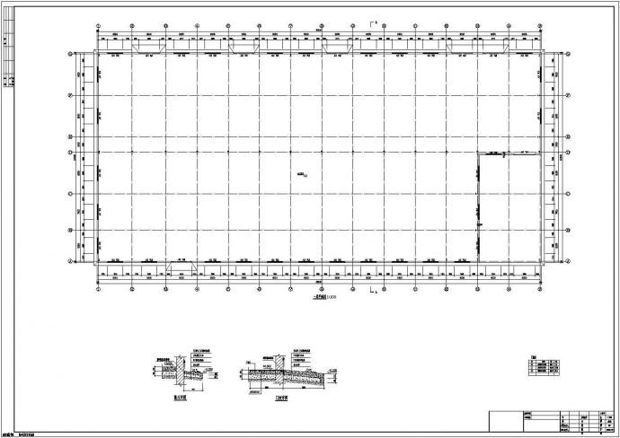 16米高双跨钢结构生产车间结构施工图（含建筑图计算文件）_图1