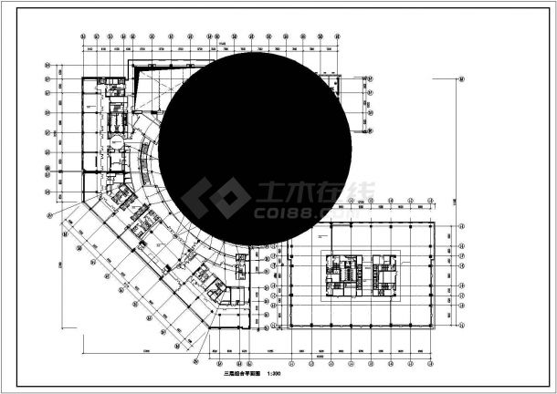 [北京]某167676.1㎡十七层商业综合楼建筑施工图VIP-图一