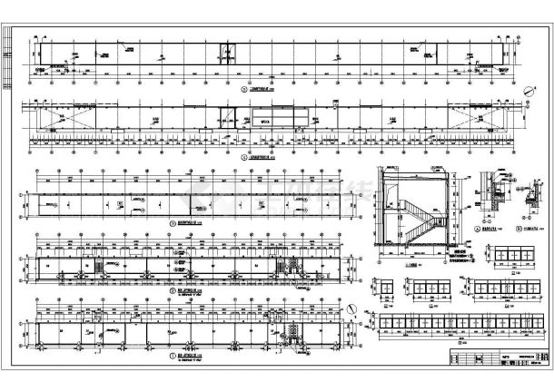 钢结构车厢厂房结构施工图（含建筑图原创）-图二