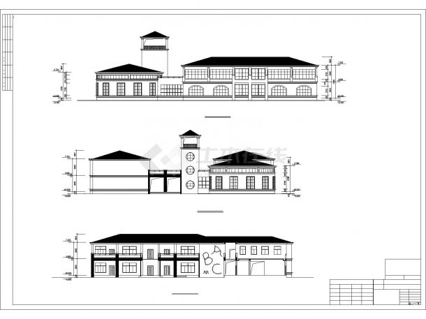 某二层简欧式八班幼儿园建筑方案图-图二