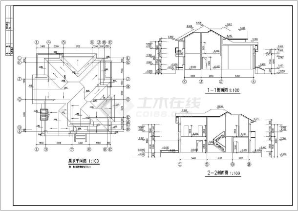 某地私人豪华别墅建筑设计施工图（附效果图）-图二