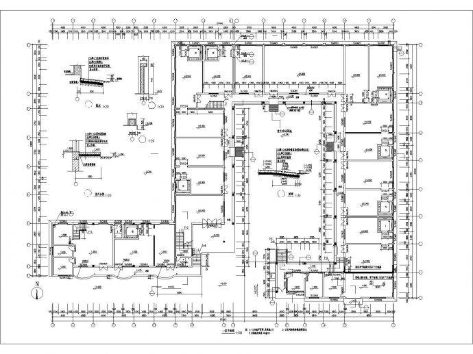 河南二层幼儿园建筑施工图（高11米）_图1