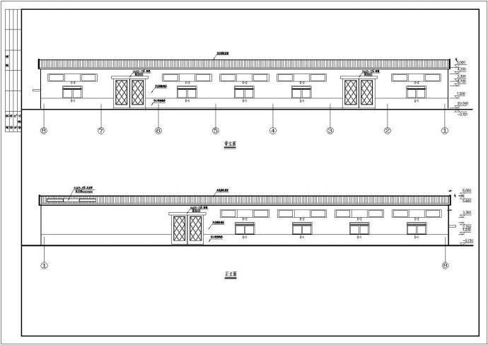普通车间门式钢结构建筑图（含设计说明）_图1