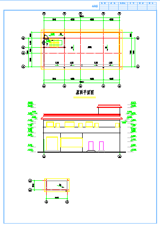 某地区水厂建筑设计施工总布置图纸-图二