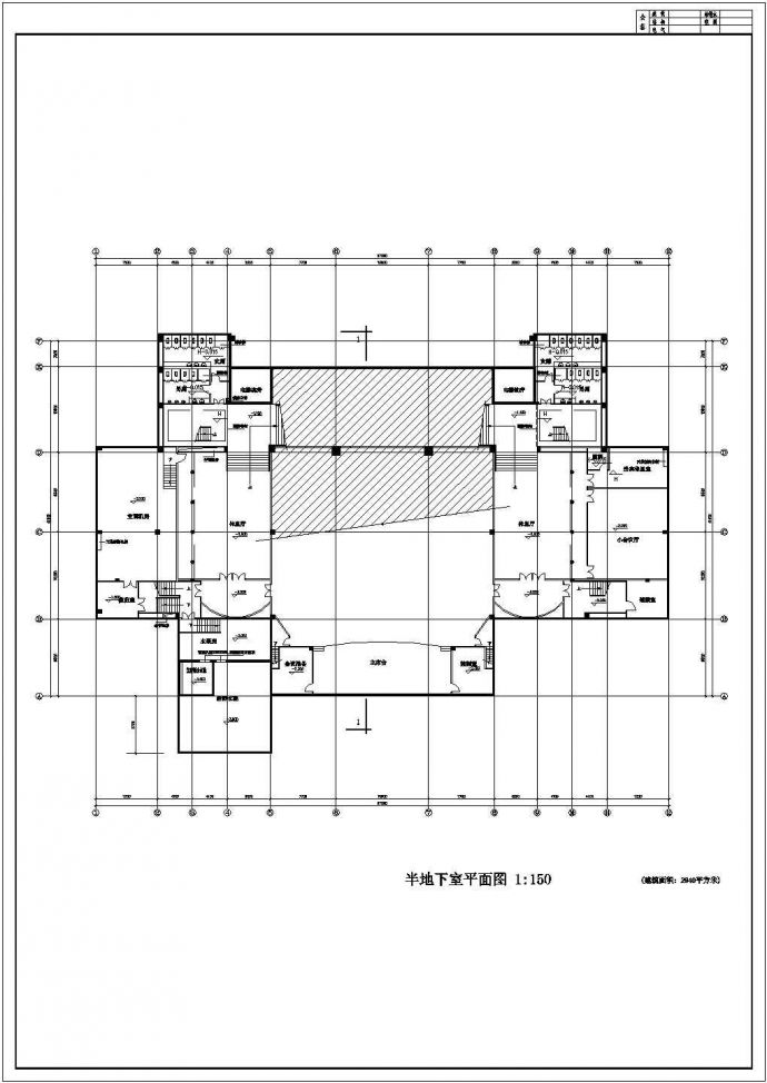 华南某大学技术科学楼建筑方案图_图1