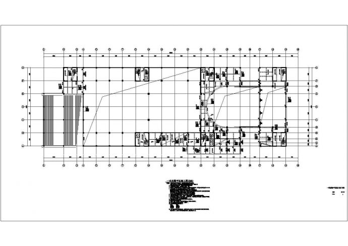 河南旅游中心高层建筑框架剪力墙钢筋混凝土结构建筑cad图_图1