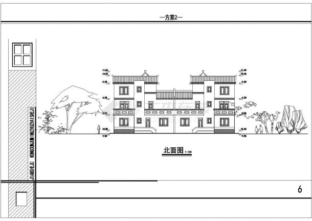 某川南民居住宅楼设计图（共7张）-图二
