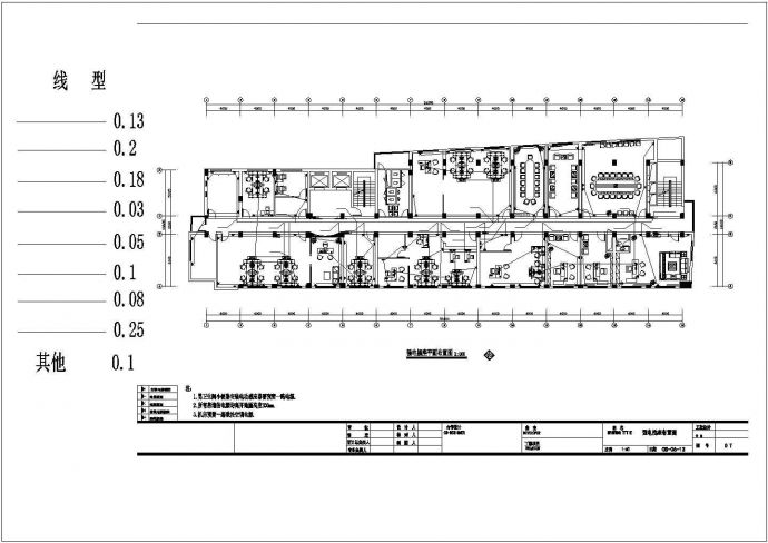 某市办公楼电气设计施工图纸（共7张）_图1