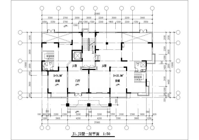 某小区三十一个住宅户型设计图全套_图1