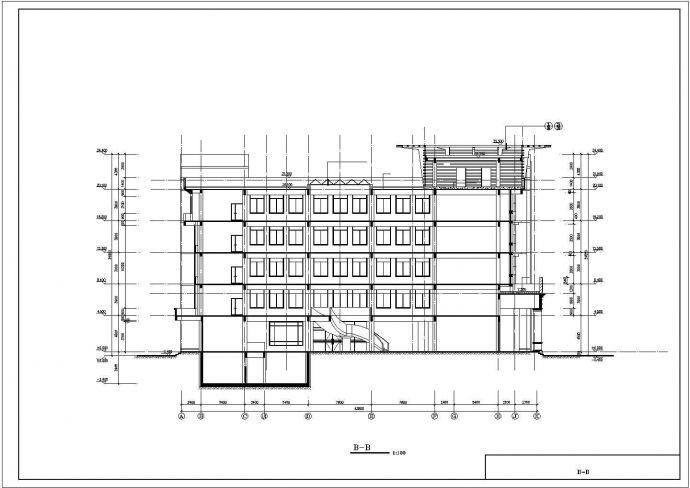 五层框架结构金州商贸城建筑施工图VIP_图1