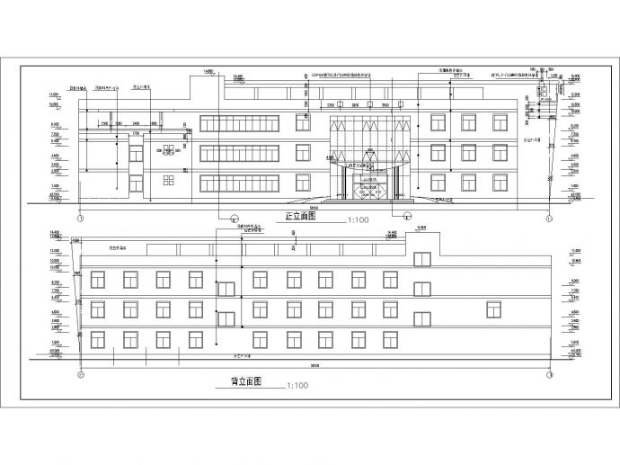 多层酒店建筑设计方案全套施工图CAD_图1