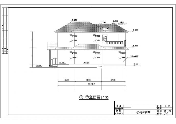 某地实用二层自建房屋建筑施工图（含结构）_图1