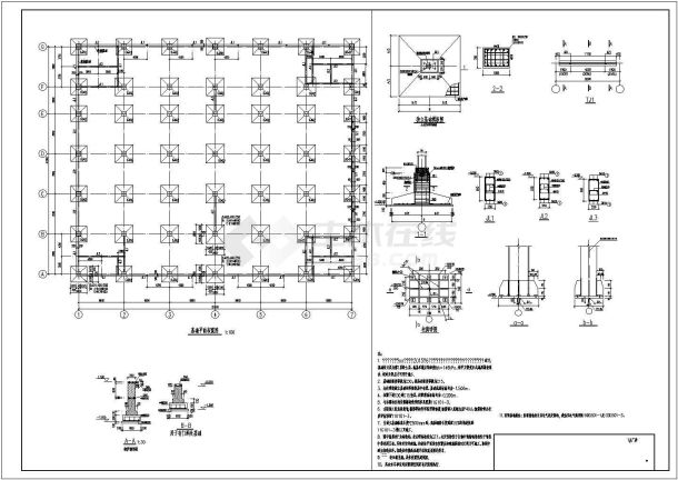 洪基钢结构建筑布置参考cad-图二