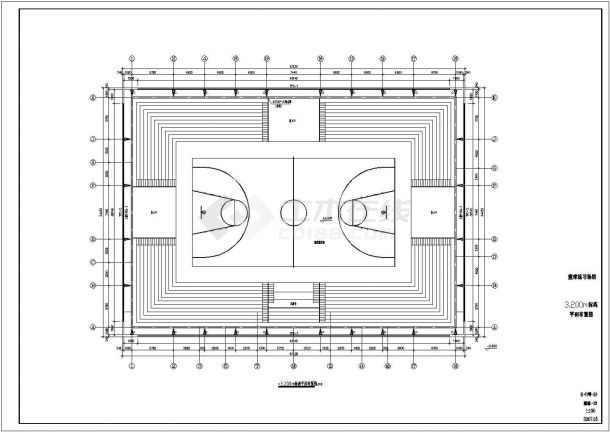 钢桁架篮球馆结构施工图（独立基础）-图二