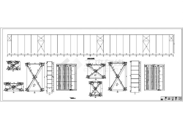 起重机厂房]34米跨门式刚架结构施工图-图二