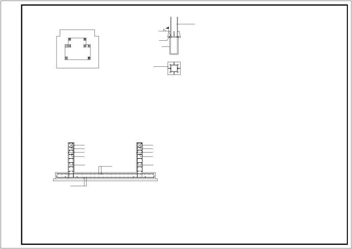 增建五层钢框架结构观光电梯结构施工图_图1