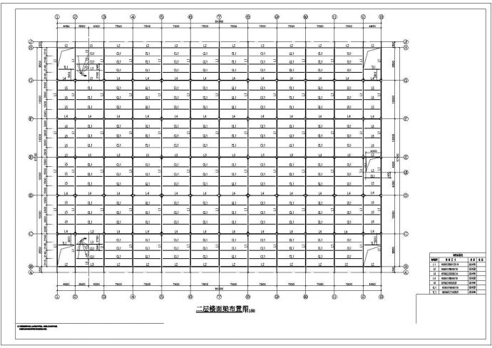 三层钢管桁架框架结构施工图（6度抗震）_图1