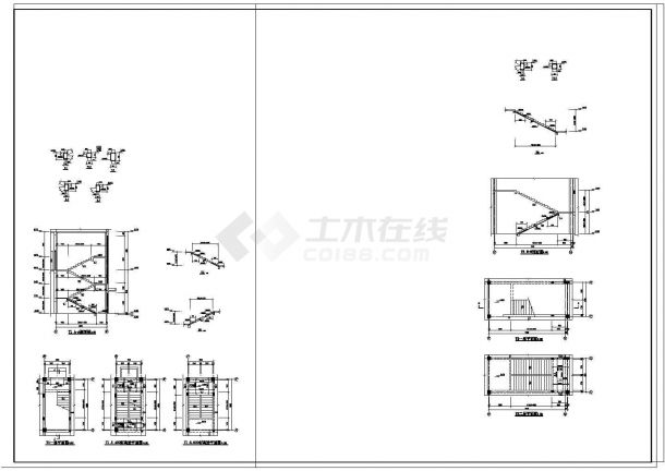 二层钢框架结构厂房结构施工图（桩基础）-图二