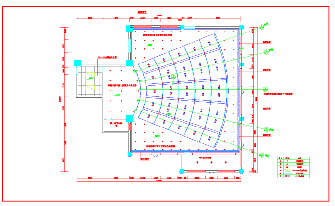 某地会议室装饰施工图CAD图纸_图1